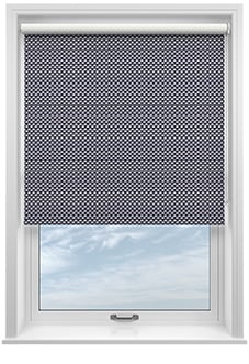 Ted Baker Palm Geo, Navy - Twist&Fit Roller Blind